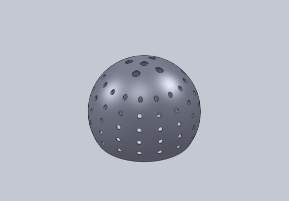 Dome with Holes - 3D Model