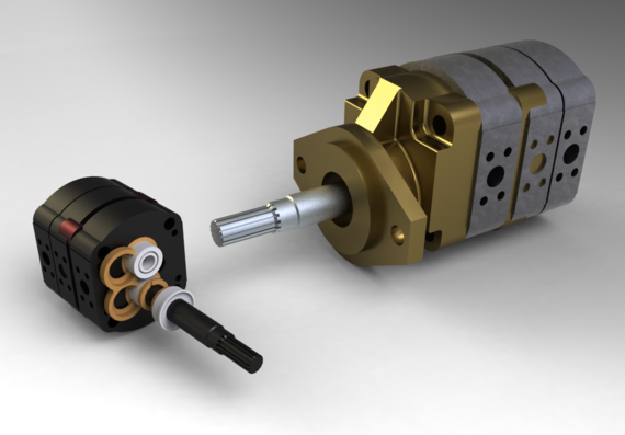 Hydraulic Assembly - 3D Model