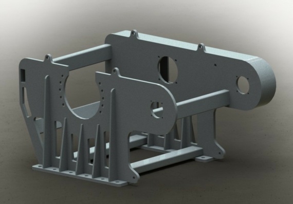 Winch Steel Frame - 3D Model