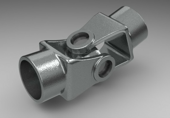 Universal joint in 3D 