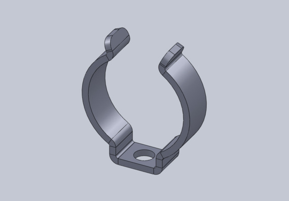 Pipe Mounting Clip - 3D Model
