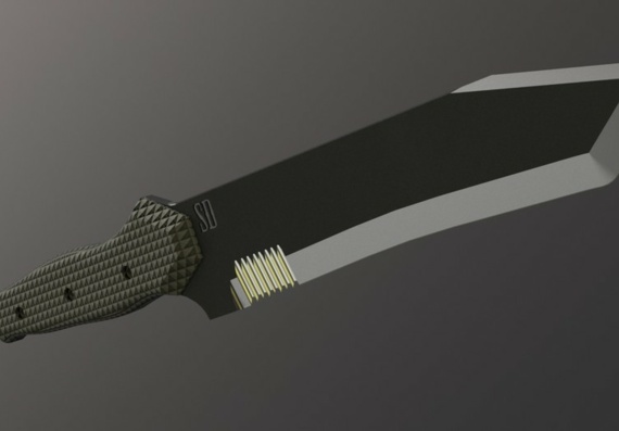 Боевой Нож - 3D модель