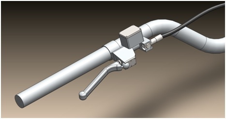 Brake lever - 3D model