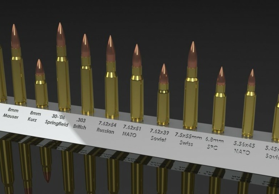 Different cartridges - 3D model