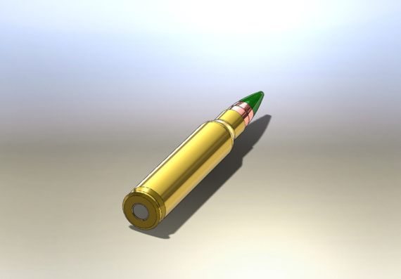 Cartridge - M855 - 3D model