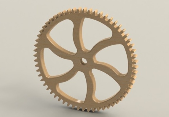 Шестеренка для деревянных часов - 3D модель