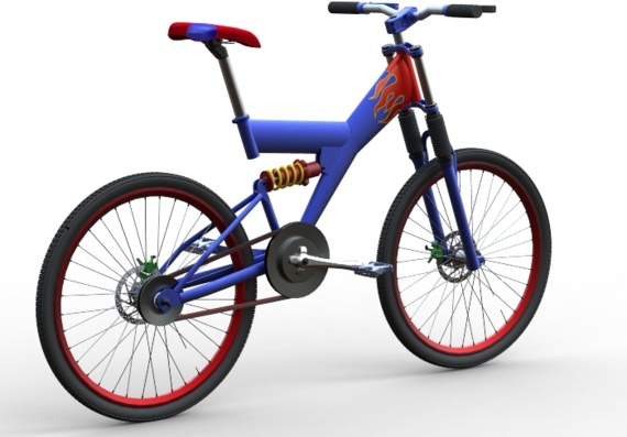 Велосипед - 3D модель