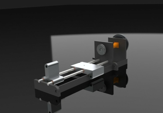 Мини-идея токарного станка - 3D модель