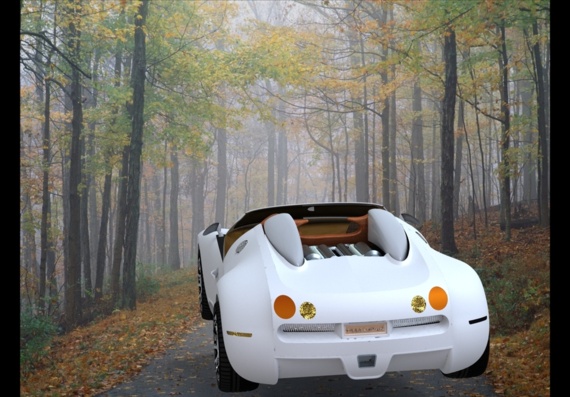 Спорт Bugatti Veyron Grand - 3D модель