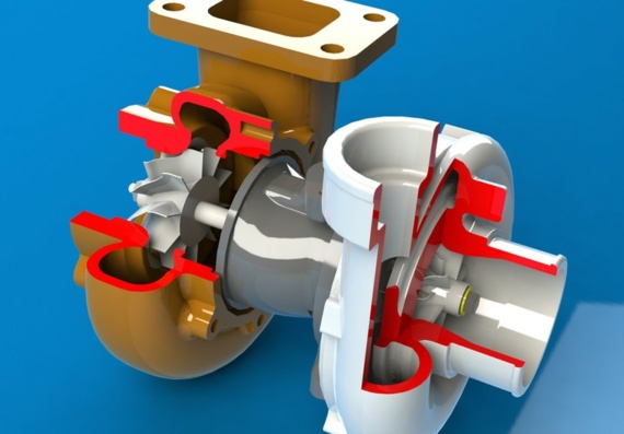 Турбина - 3D модель