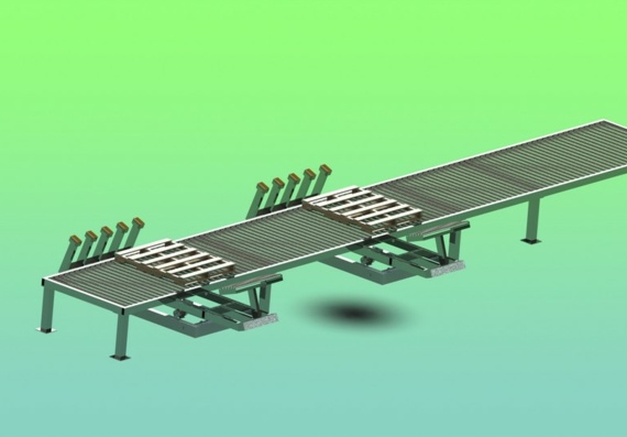 Стол для разгрузки листов - 3D модель