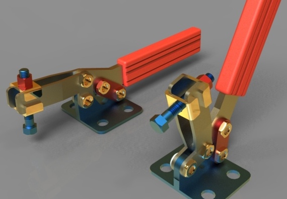 Механический Зажим - 3D модель