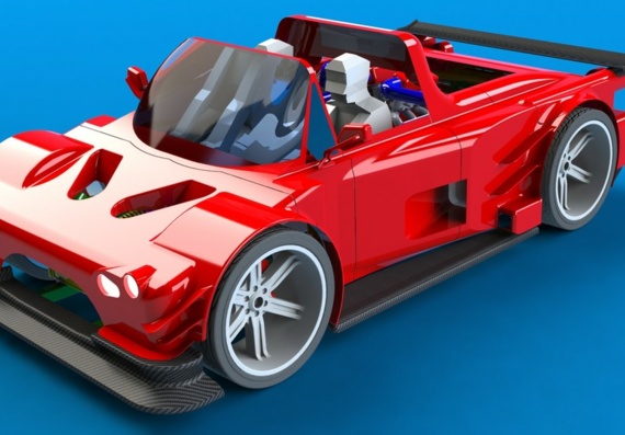 Автомобильный концепт - 3D модель