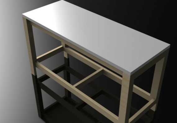 Рабочий стол - 3D модель