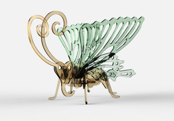 Бабочка - 3D модель