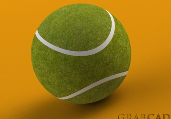Теннисный мяч - 3D модель