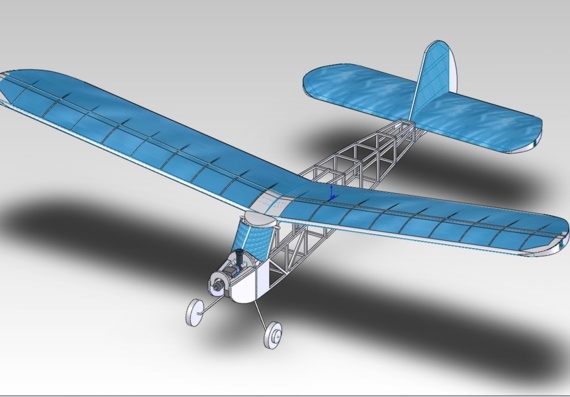 Самолет - 3D модель