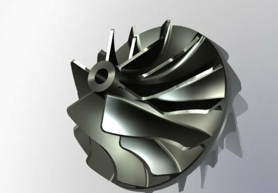 Ротор турбины - 3D модель