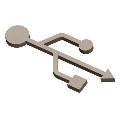 Logo USB - 3D model