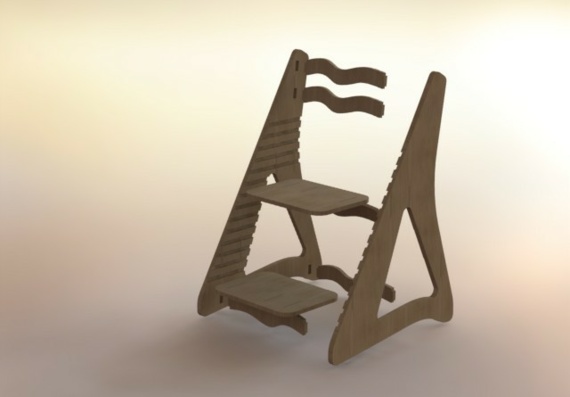 Детский стул - 3D модель