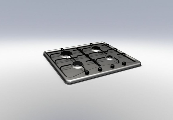 Stainless Steel Oven - 3D Model