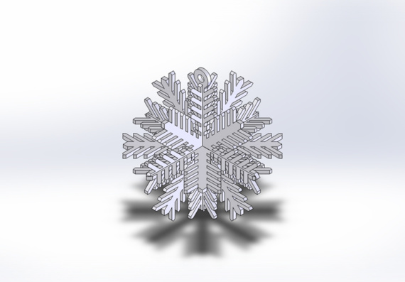 Снежинка - 3D модель