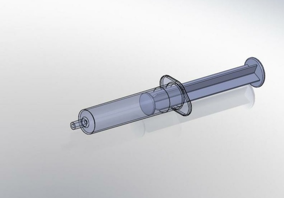 5 ml syringe - 3D model