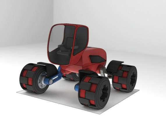 Трактор муравей - 3D модель