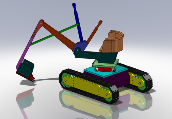 Toy - dredger - 3D model