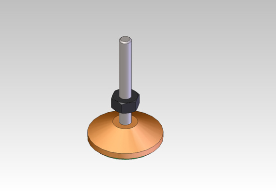 3-inch support - 3D model