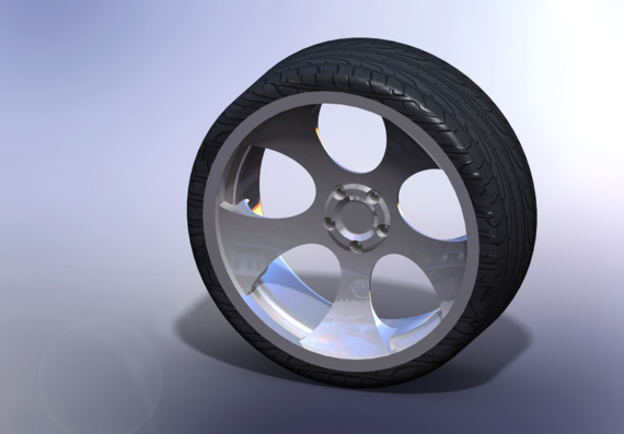 Lightweight Alloy Wheel - 3D Model