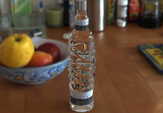 Bottle of vodka - 3D model
