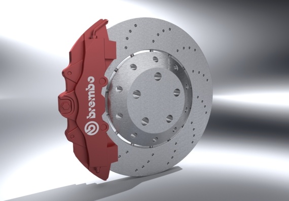 Disc brake - 3D model