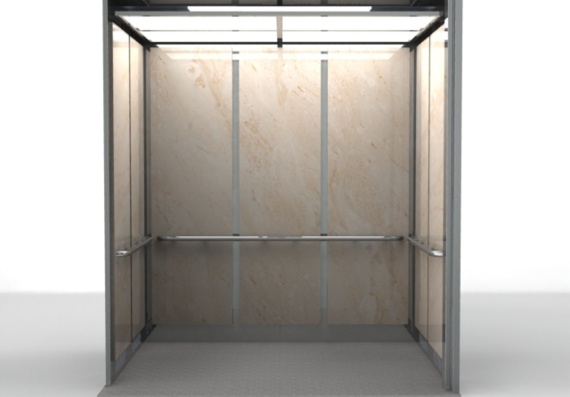 Интерьер лифта - 3D модель