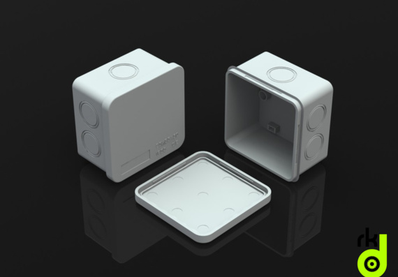 Box with IP55 - 3D model