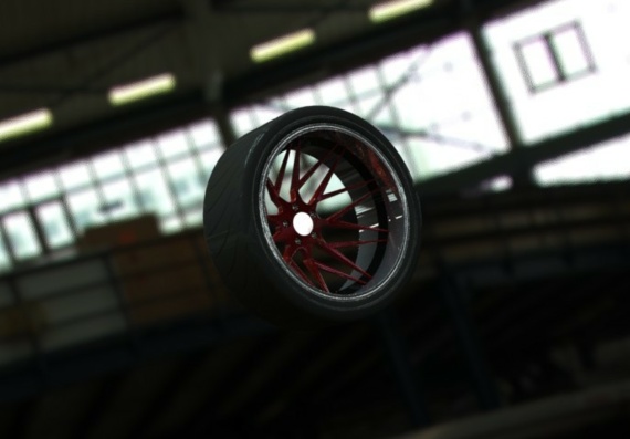 19-дюймовое колесо - 3D модель