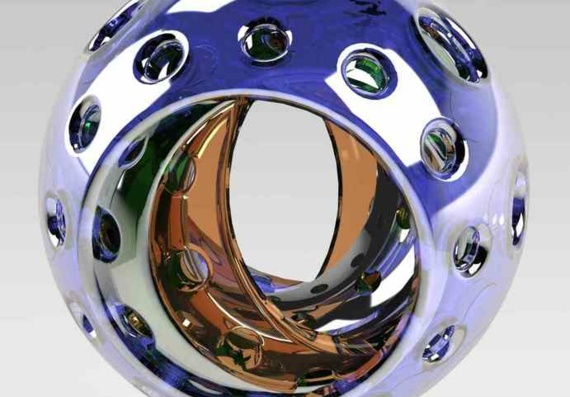 3D nested sphere model from Mark Morehead