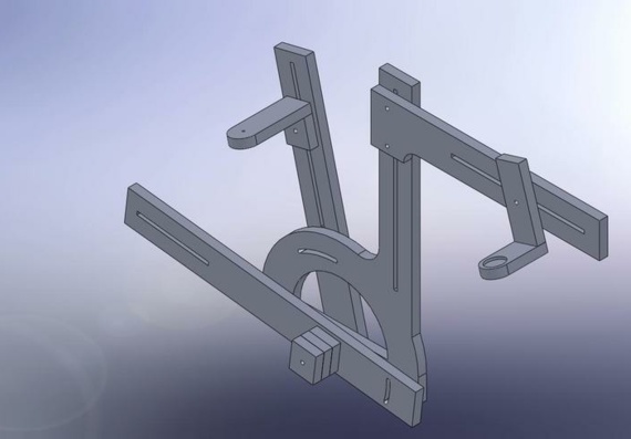 Bike clamping device - 3D model