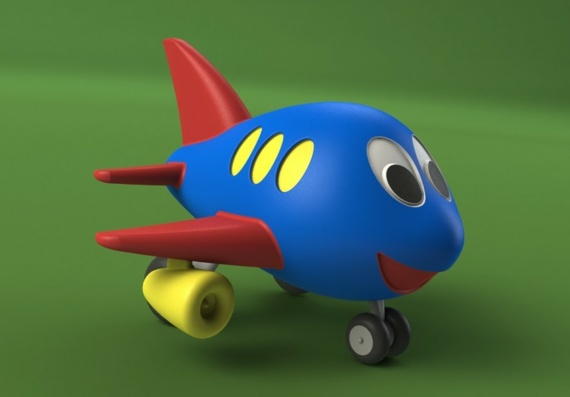Jimbo: игрушечный самолет - 3D модель