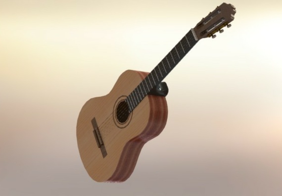 Гитара - 3D модель