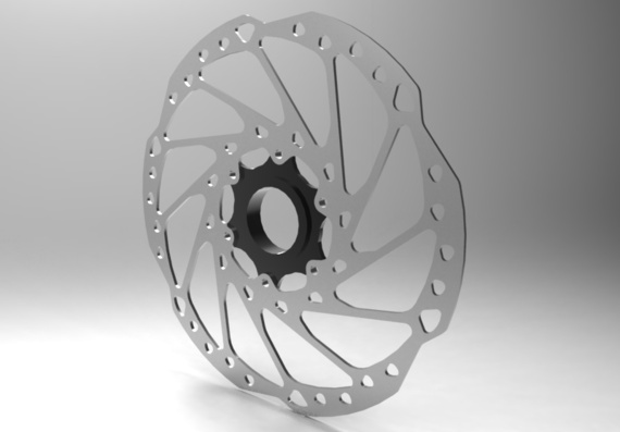 Disc brake for bicycle - 3D model