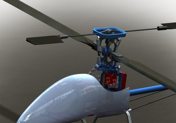Вертолет - 3D модель