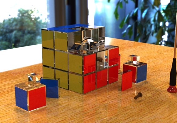 Cube Rubik Model 3D
