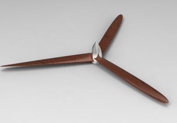 Пропеллер самолета - 3D модель