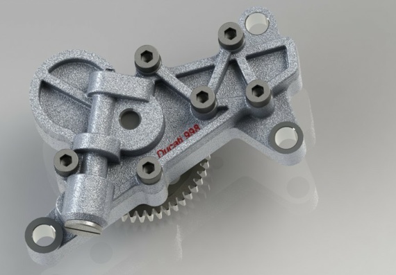 Нефтяной насос Ducati 998 - 3D модель