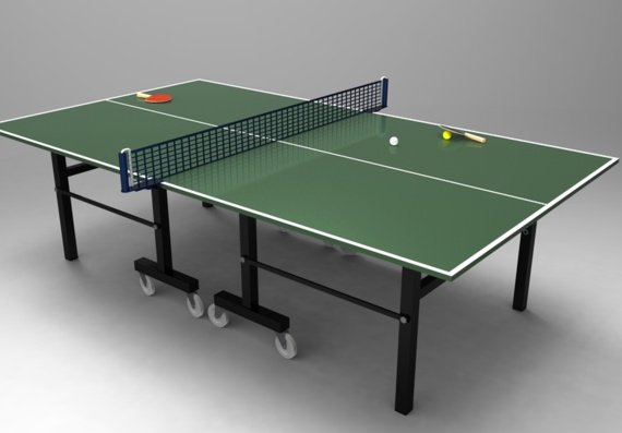 Table Tennis Table - 3D Model