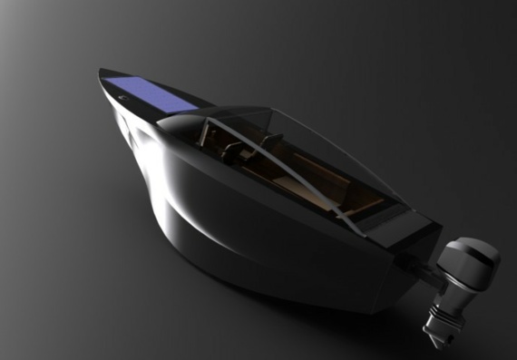 Футуристическая лодка - 3D модель