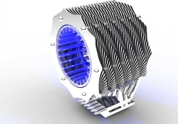 Radiator for computer processor SpinQ - 3D model