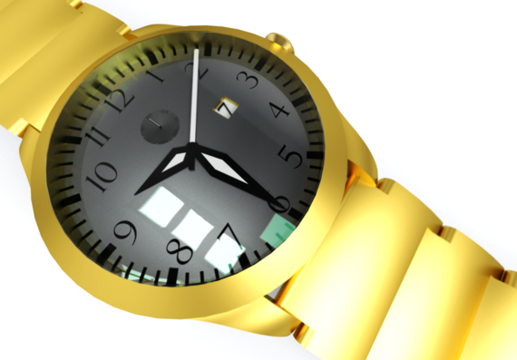 Часы - 3D модель