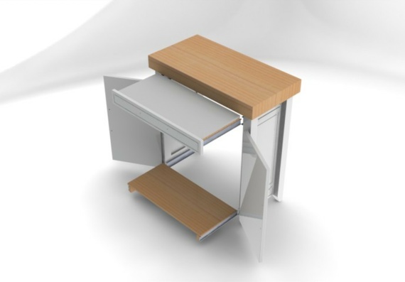 Стол для приготовления еды - 3D модель